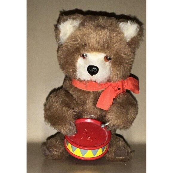 Vintage Carl Original Toy Working Wind Up Bear with Drum - Germany 1950’s 1960’s - Picture 7 of 16